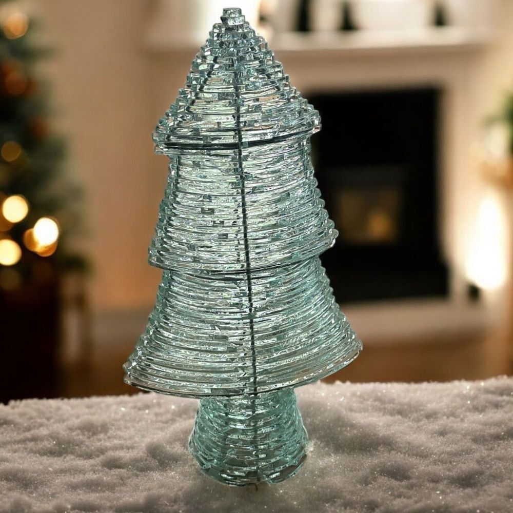 Pottery Barn Elegant Glass Holiday Tree Decoration